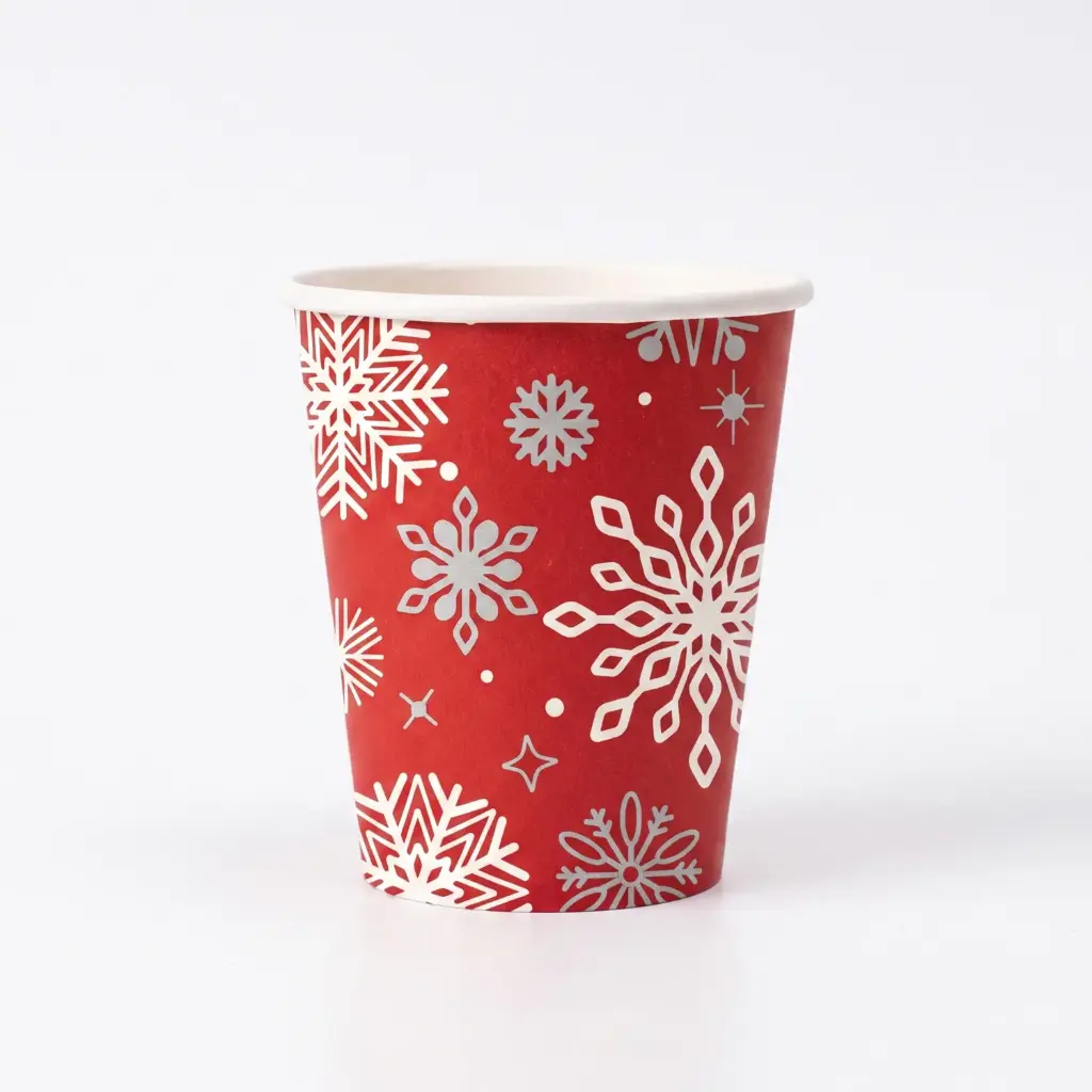 360 HOME CHRISTMAS CARTON CUPS PAPER CUP 10PCS 