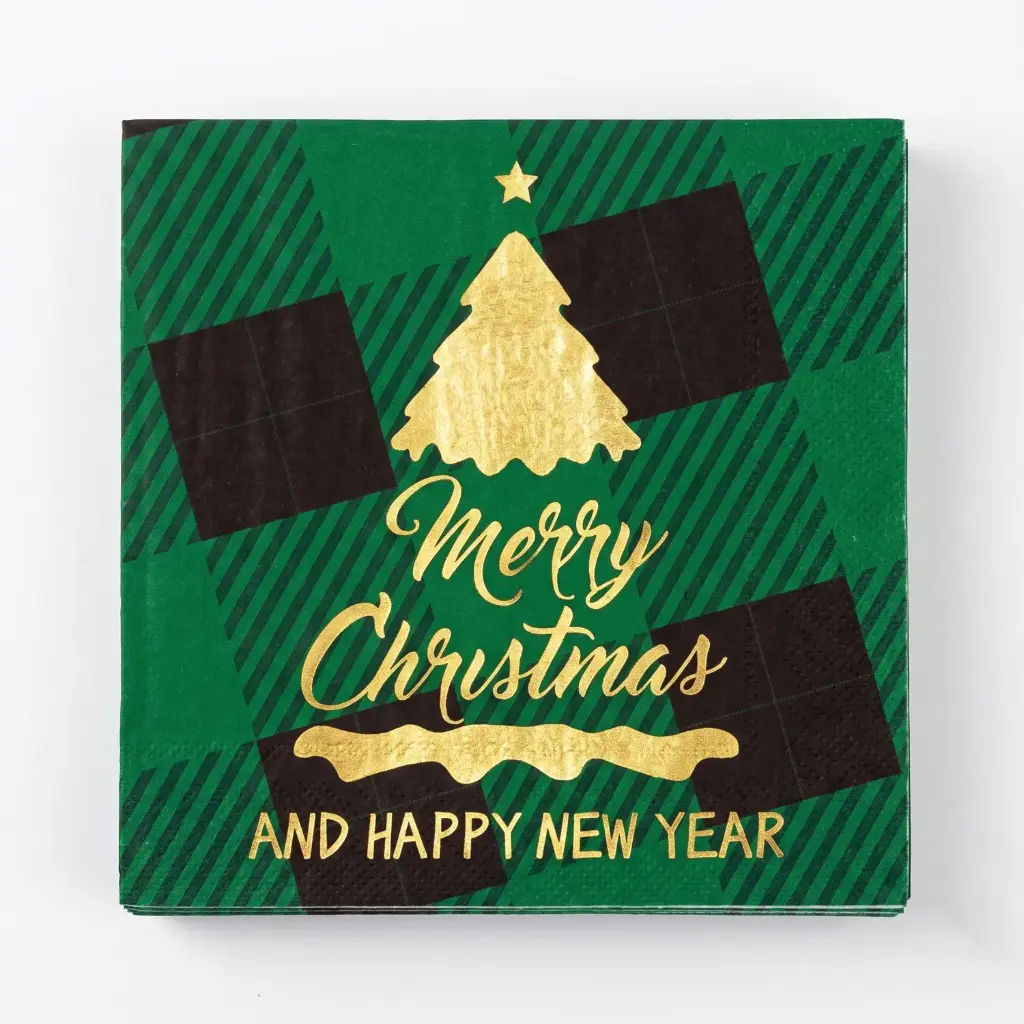 360 HOME CHRISTMAS PAPER NAPKIN NUPKIN 20PCS 16.5*16.5*1.5CM