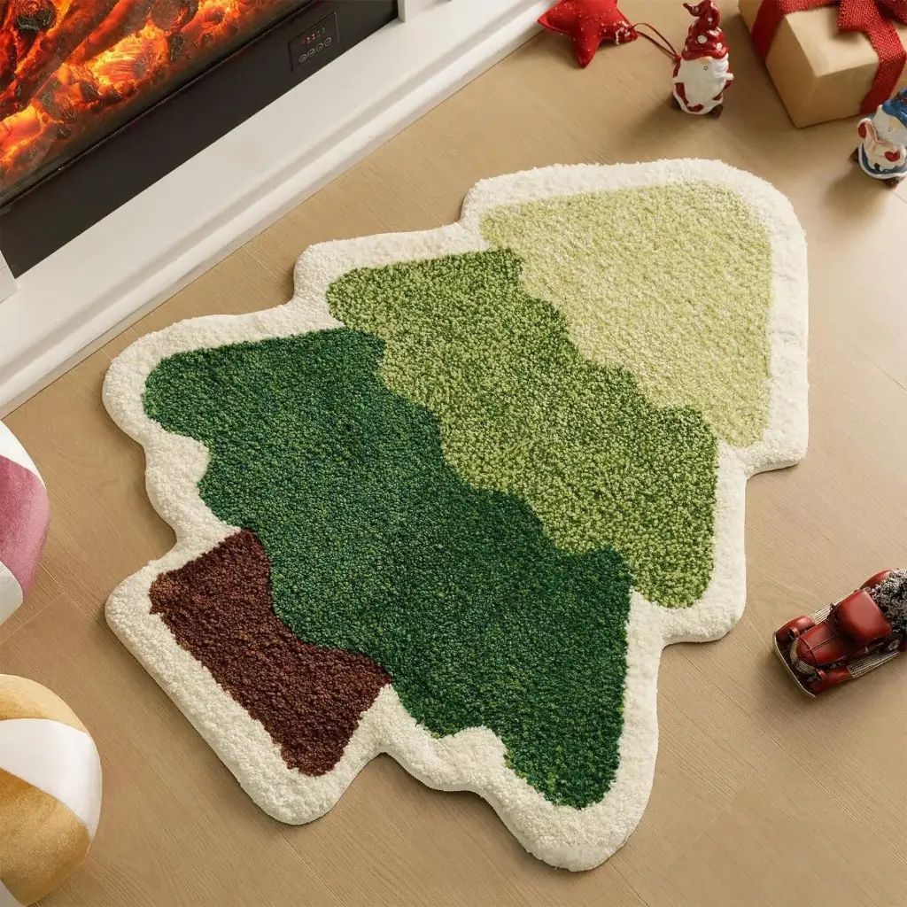 360 HOME CHRISTMAS DECORATIVE SHAPE RUG  60*80cm
