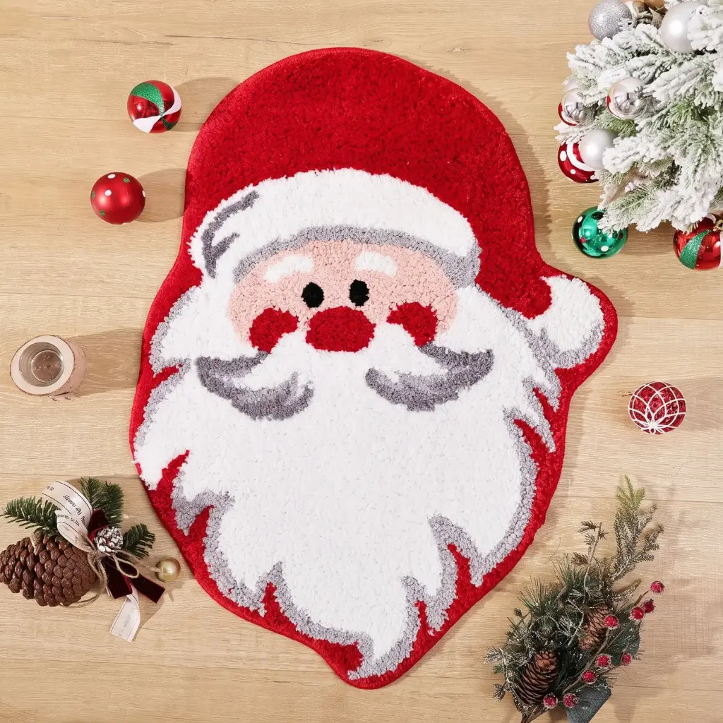 360 HOME CHRISTMAS DECORATIVE SHAPE RUG  60*80cm