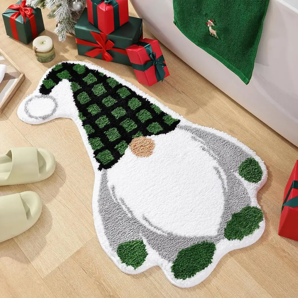 360 HOME CHRISTMAS DECORATIVE SHAPE RUG  60*80cm