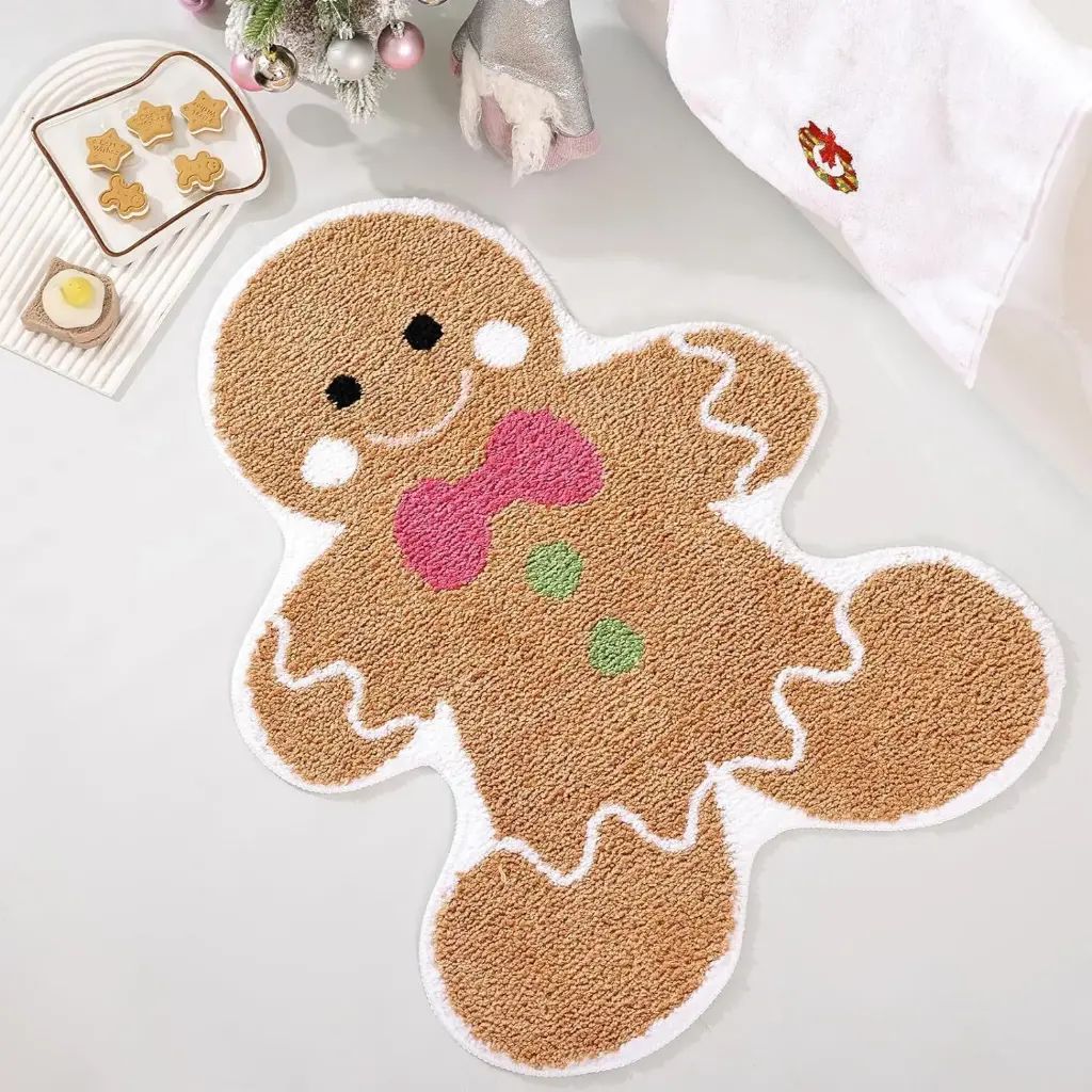 360 HOME CHRISTMAS DECORATIVE SHAPE RUG  60*80cm