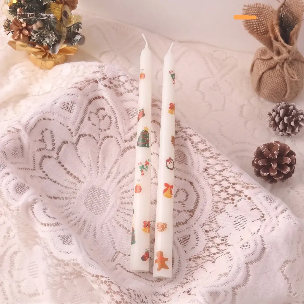360 HOME CHRISTMAS CANDLE SET OF 2 PACK OF 2 
1 BOX White