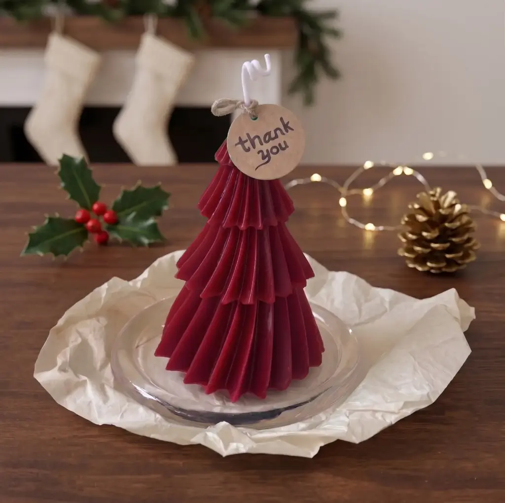 360 HOME CHRISTMAS TREE CANDLE STICKERS 
EACH ITEM Green Christmas Three-Piece Set (Standard)