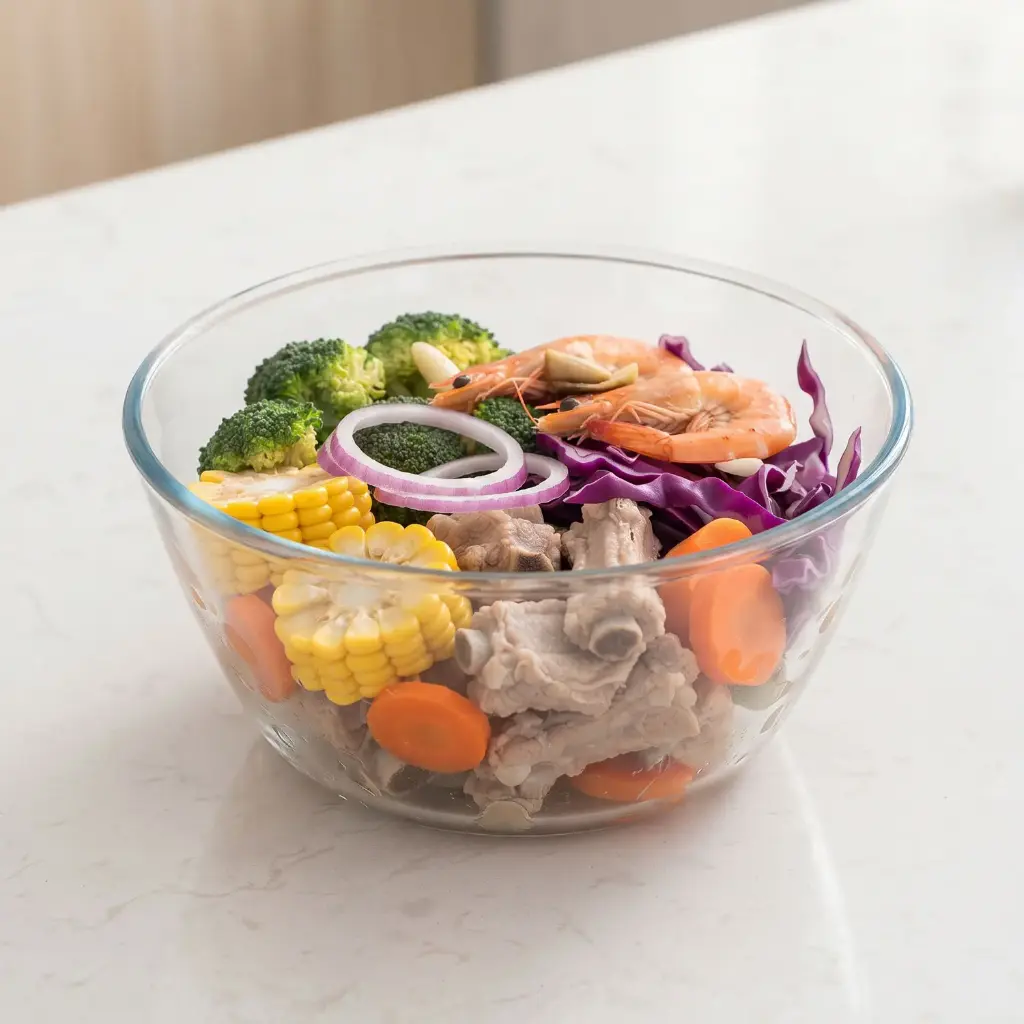 360 HOME clear glass mixing/serving bowls 2460ML