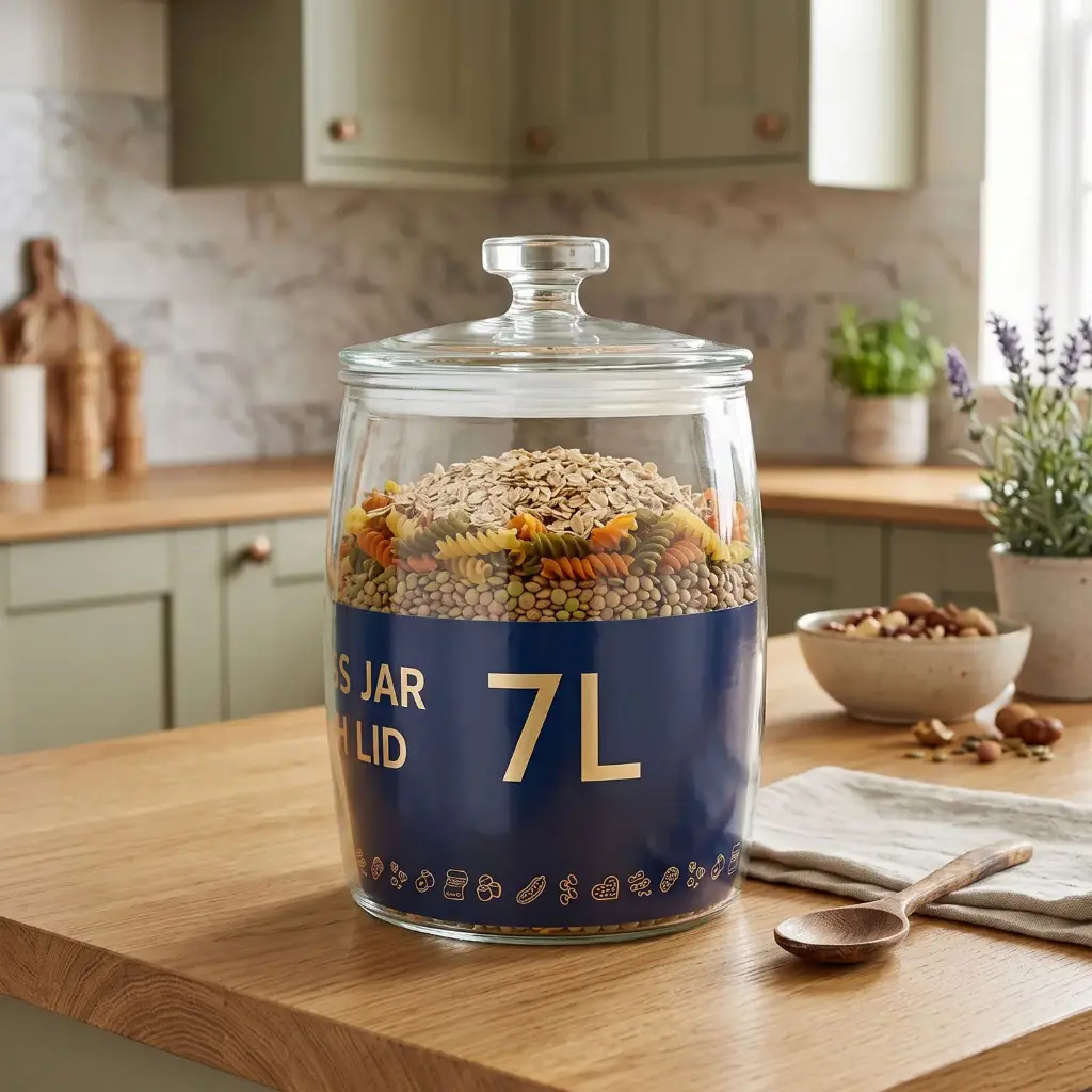 360 HOME glass storage canisters with glass lids