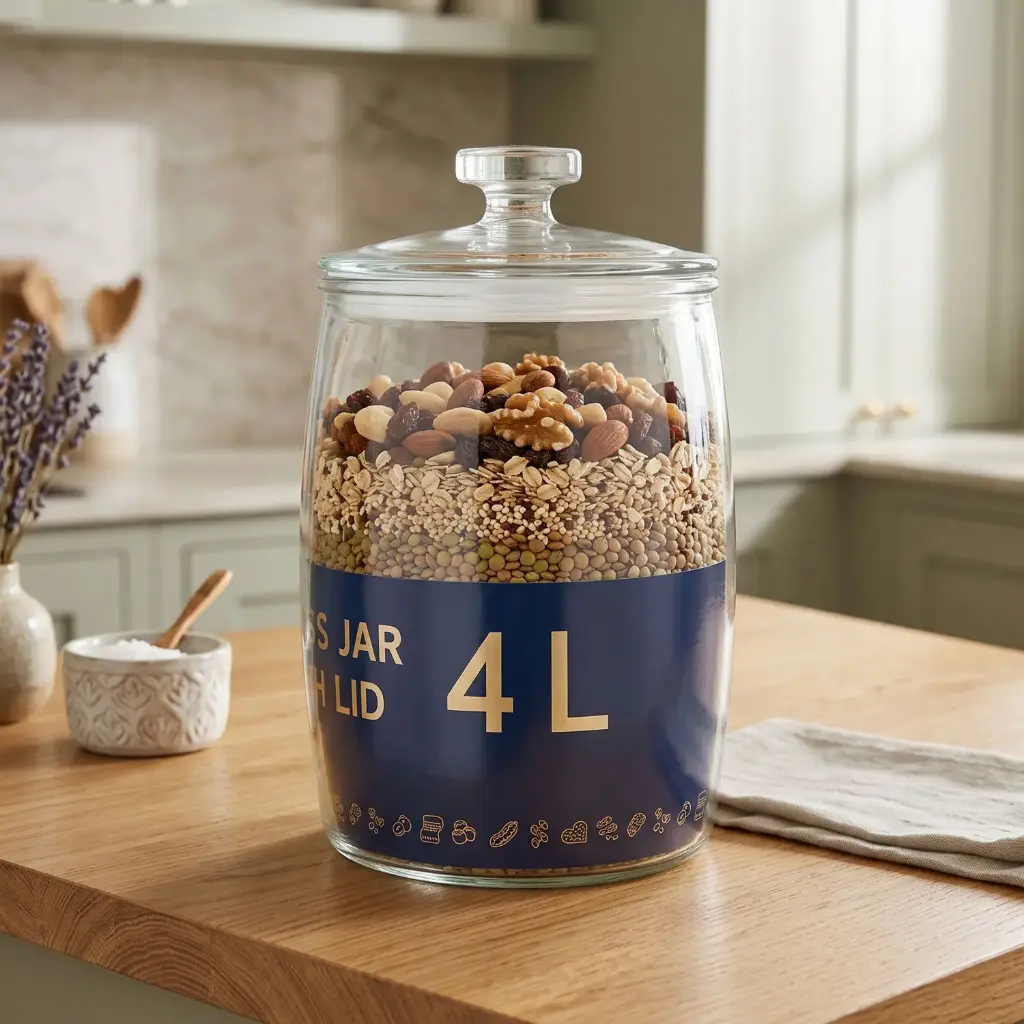 360 HOME glass storage canisters with glass lids