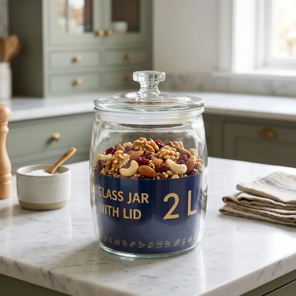 360 HOME glass storage canisters with glass lids