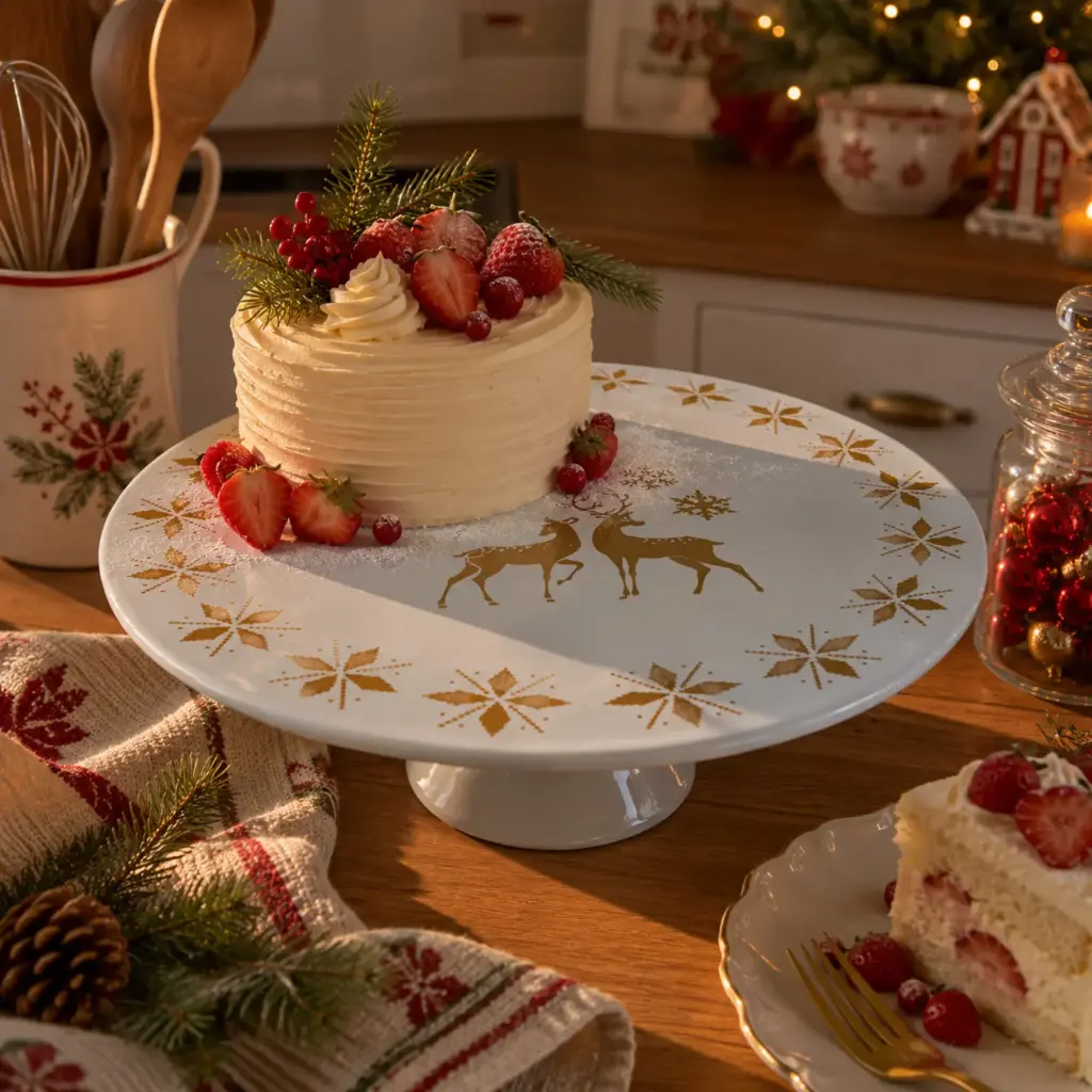 360 HOME MY HOME CHRISTMAS CAKE STAND Plastic 33*33*14CM