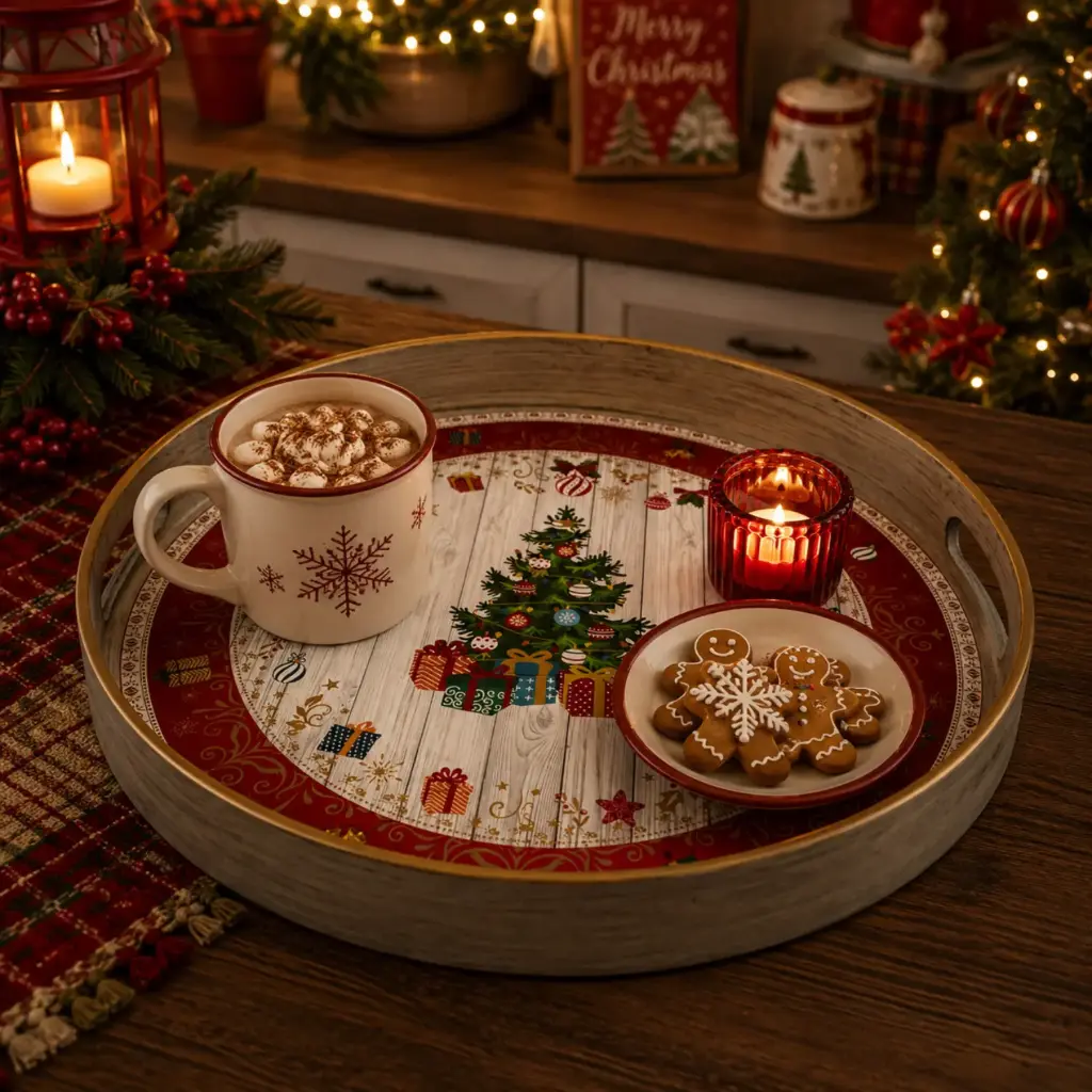 360 HOME MY HOME CHRISTMAS CAKE STAND Plastic 33*33*4CM