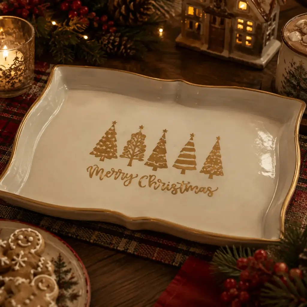 360 HOME MY HOME CHRISTMAS TRAY Plastic 34.5*23.5*2.5cm