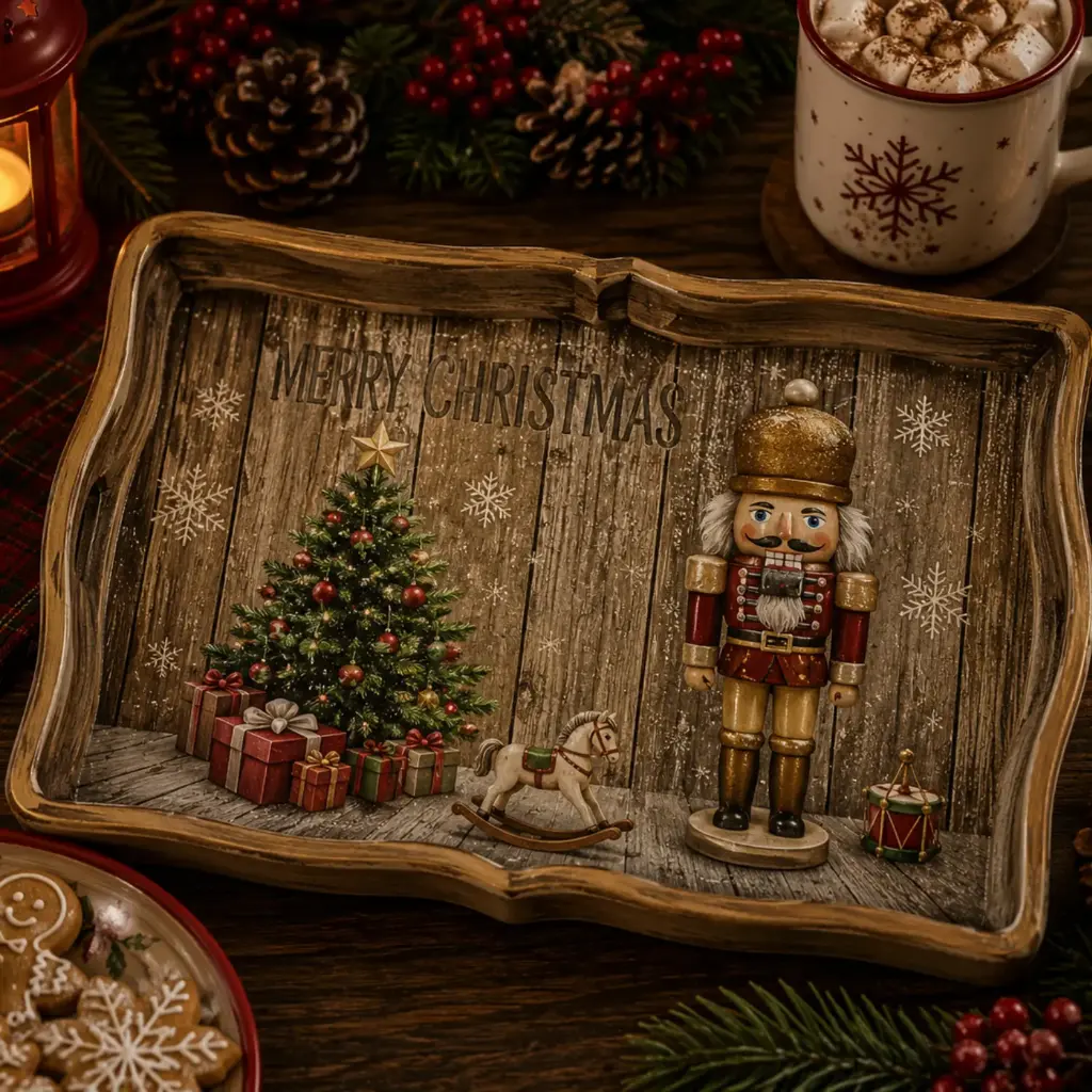360 HOME MY HOME CHRISTMAS TRAY Plastic 43*32*1.5CM