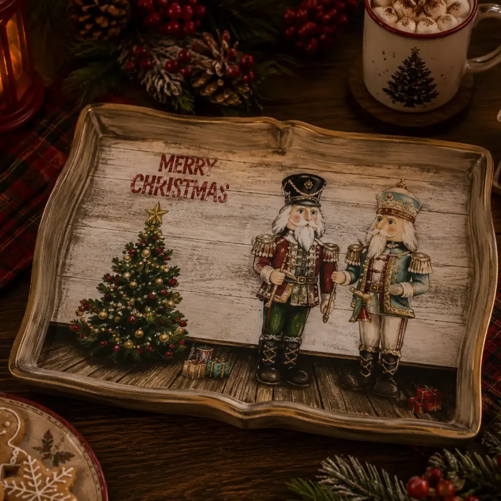 360 HOME MY HOME CHRISTMAS TRAY Plastic 43*32*2.5cm