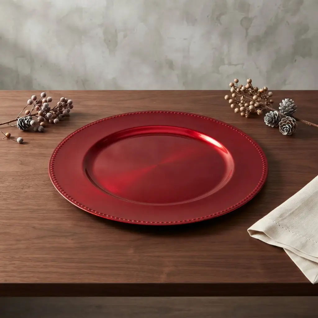 360 HOME MY HOME CHRISTMAS SHINING PLACEMAT RED  