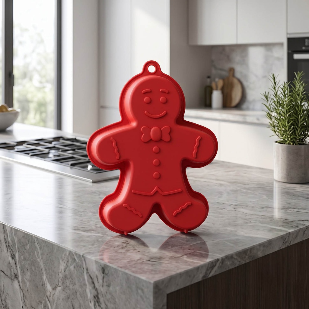 360 HOME SILICONE CAKE MOLD RED flexible food-grade