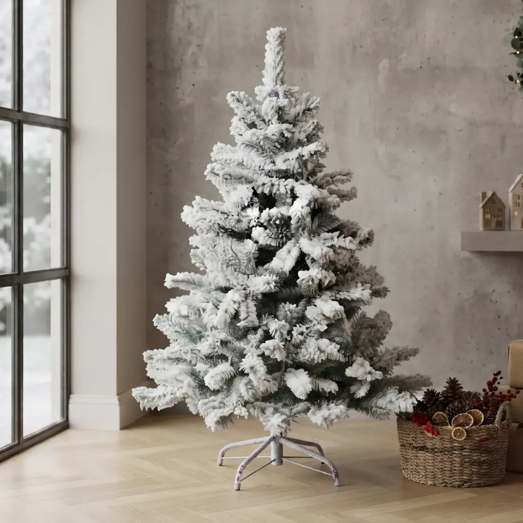 360 HOME CHRISTMAS TREE 180CM SNOW COVERED FULL BRANCHES