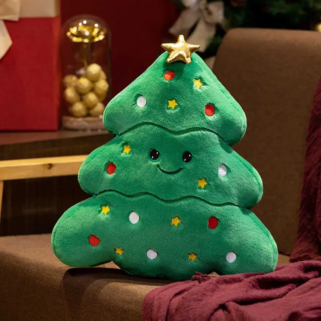 360 HOME MY HOME CHRISTMAS PILLOW TREE SHAPED 35CM POLYESTER