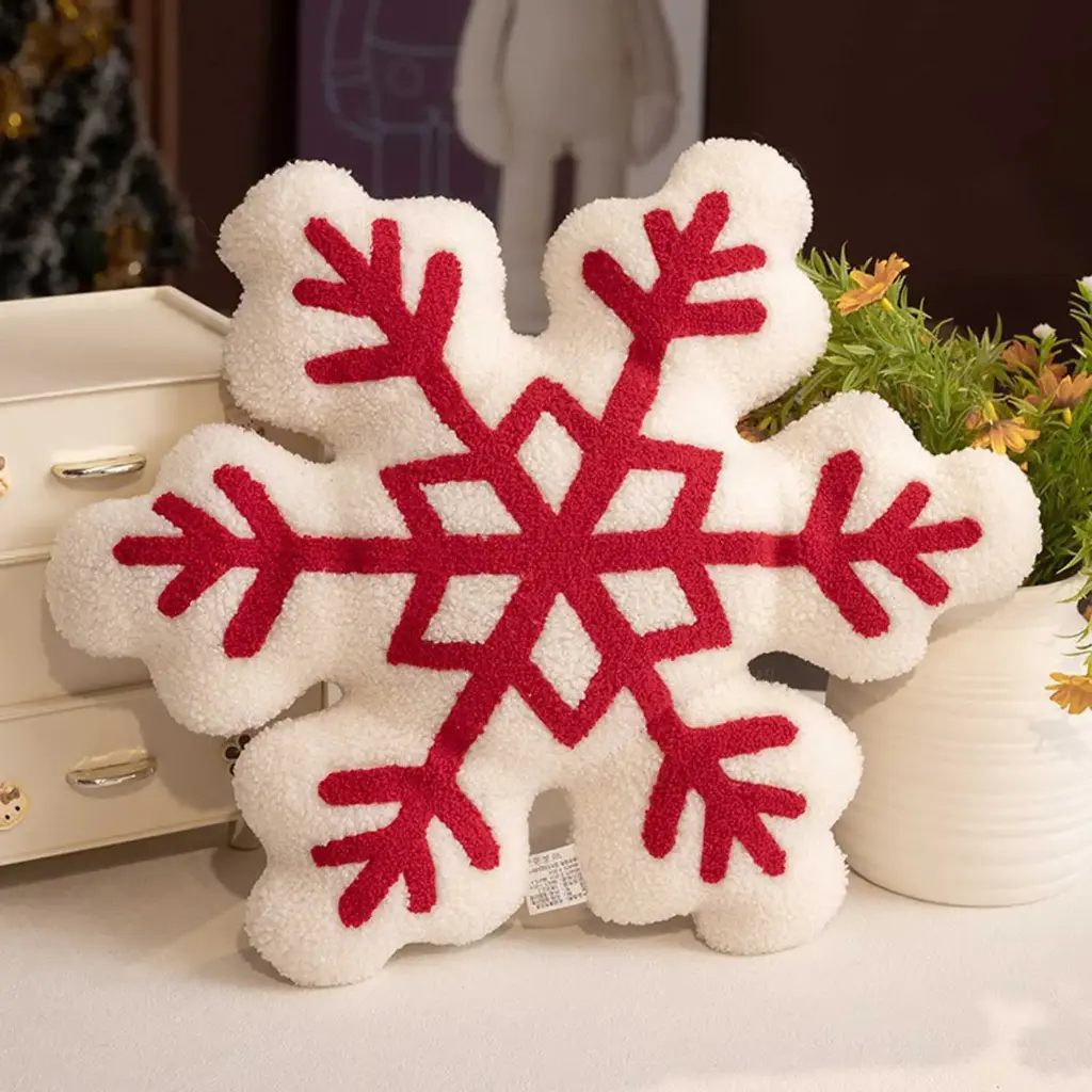 360 HOME MY HOME CHRISTMAS PILLOW SNOWFLAKE SHAPED 42CM POLYESTER