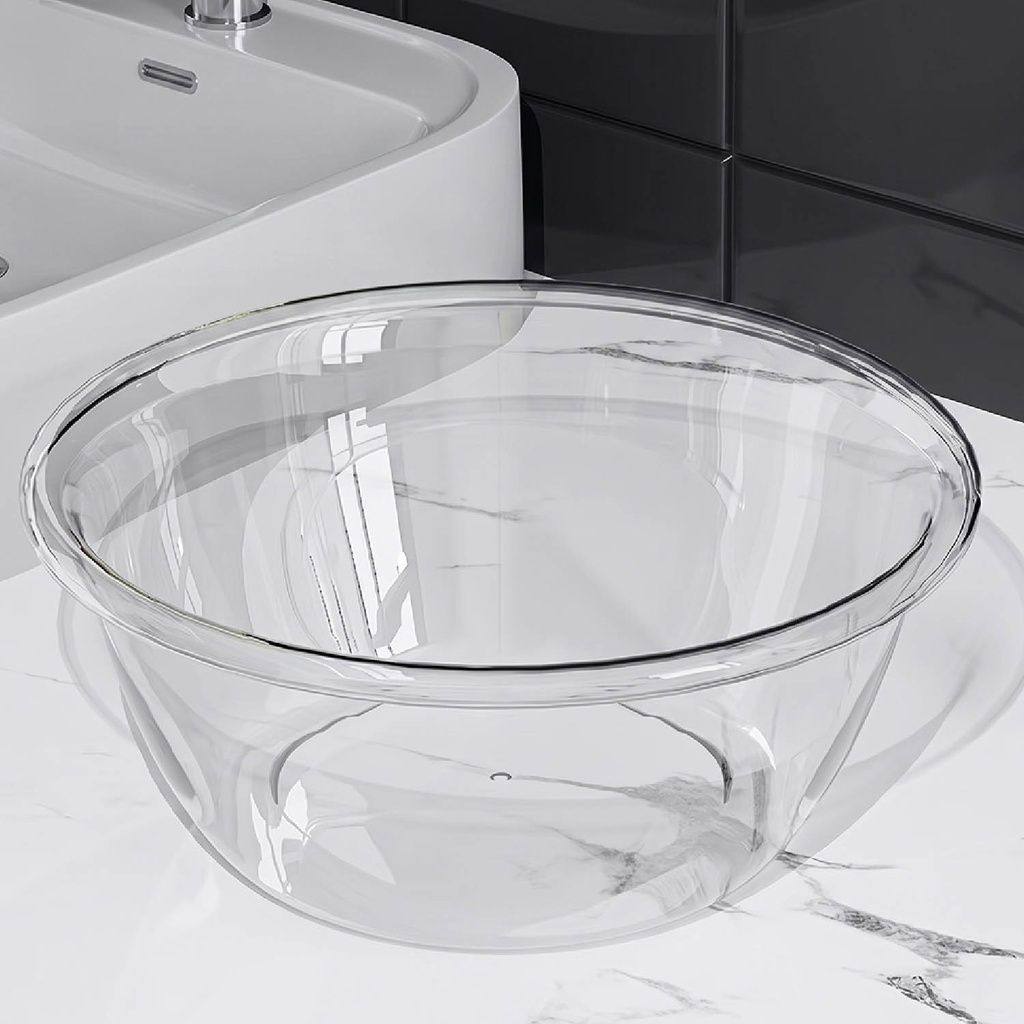 360 HOME CASSEROLE DISHES CLEAR WITH MATCHING GLASS LIDS  45*29.5*16cm PLASTIC
