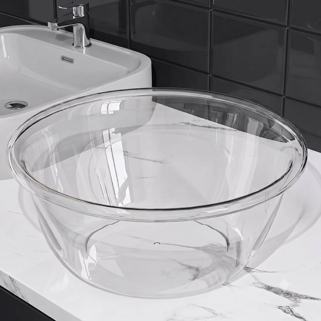 360 HOME CASSEROLE DISHES CLEAR WITH MATCHING GLASS LIDS  55*37*18.5cm PLASTIC