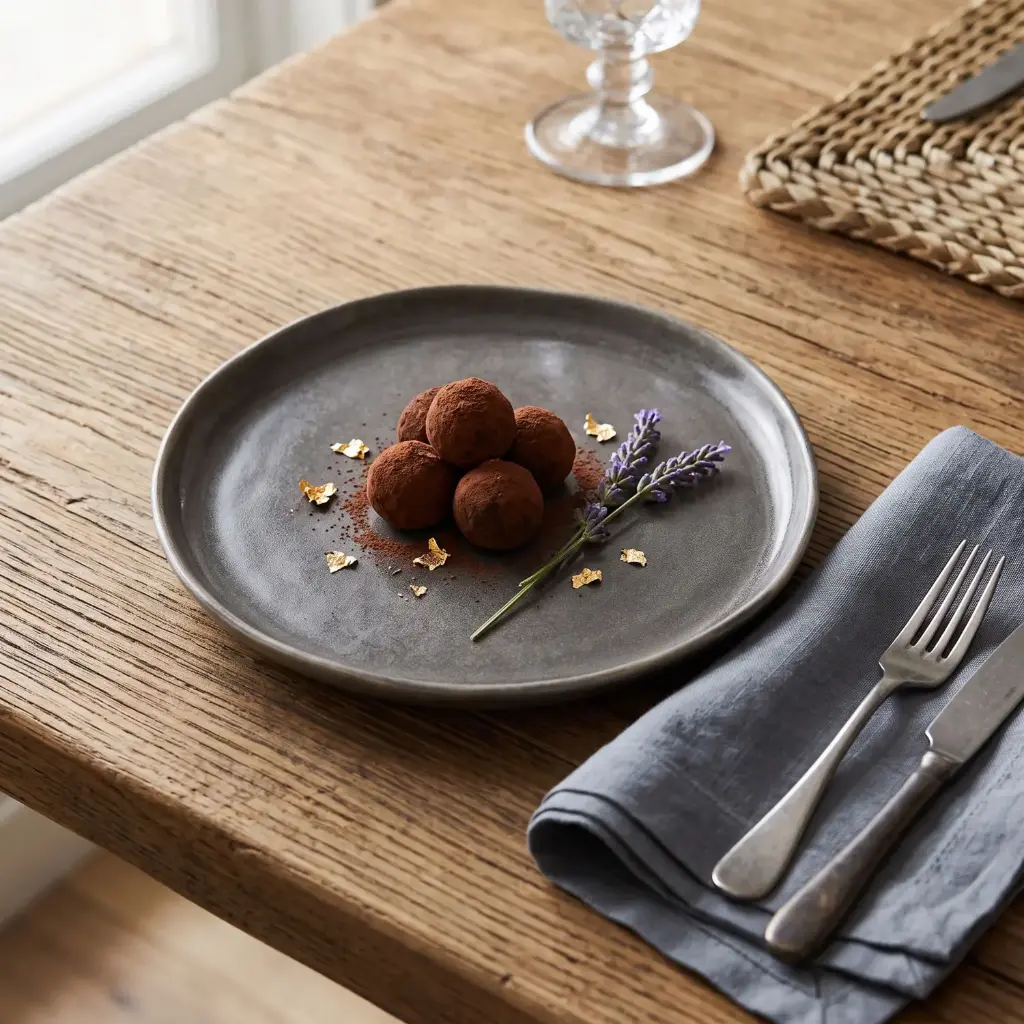 360 HOME CERAMIC PLATE REACTIVE GLAZE STONEWARE CHARCOAL GREY / DARK TAUPE WITH SUBTLE DARKER RIM 20.3CM 24PCS/BOX