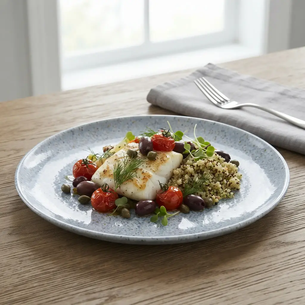 360 HOME CERAMIC PLATE STONEWARE LIGHT BLUE GREY POWDRE WITH FINE MULTICOLOR SPECKLES 28CM 18PCS/BOX