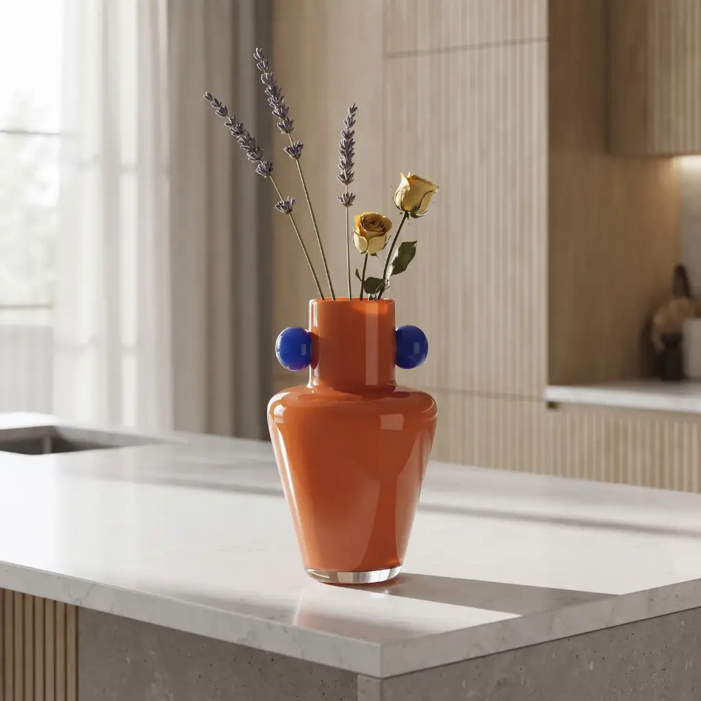 360 HOME MY HOME DECORATIVE GLASS VASE 13.5*20cm