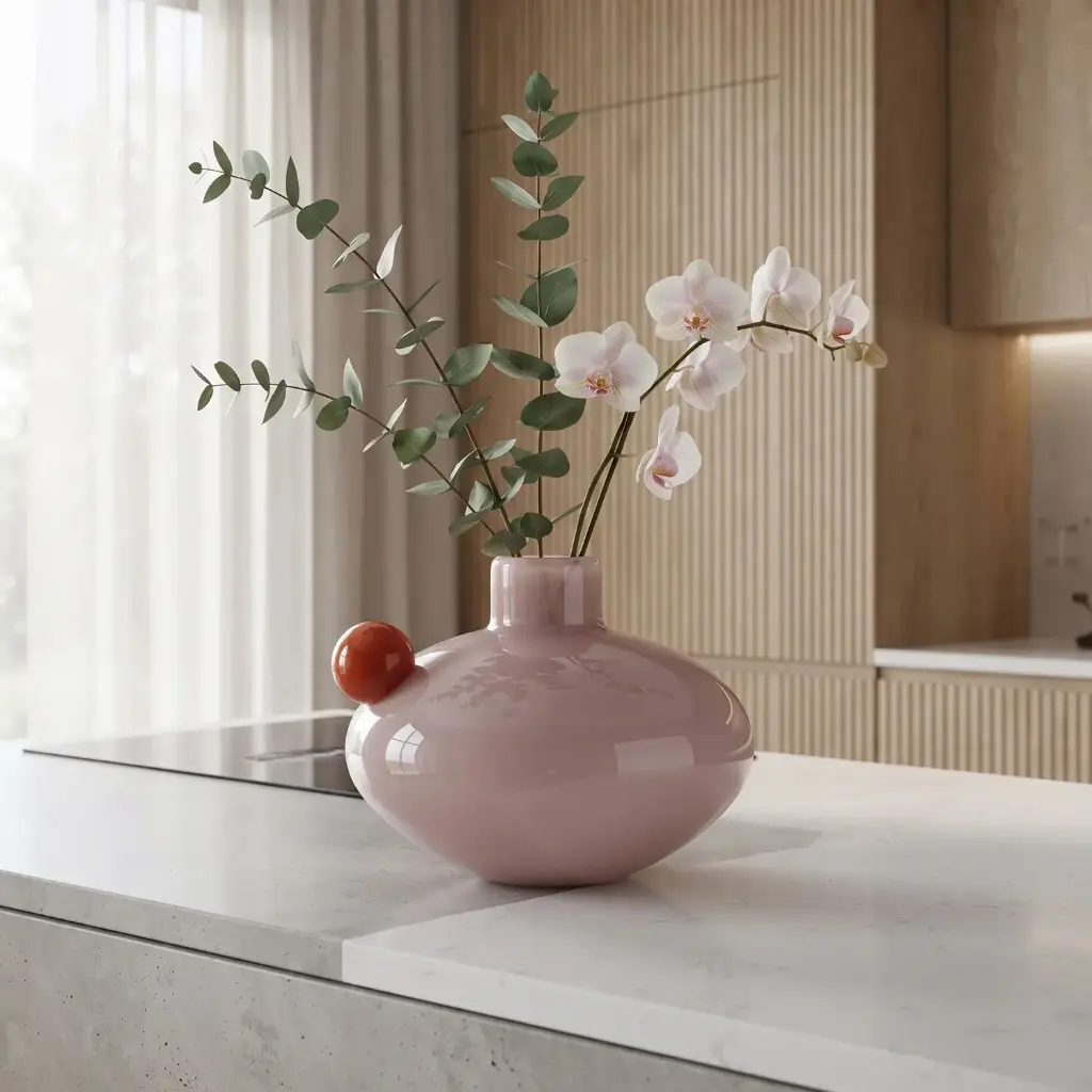 360 HOME MY HOME DECORATIVE GLASS VASE 15.5*23cm