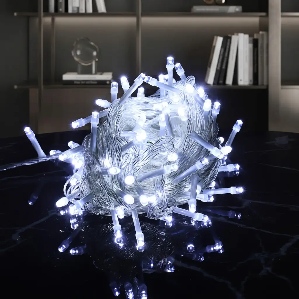 360 HOME CHRISTMAS STRIP LED LIGHT 20MTR 100LEDS STRING WITH END PLUG