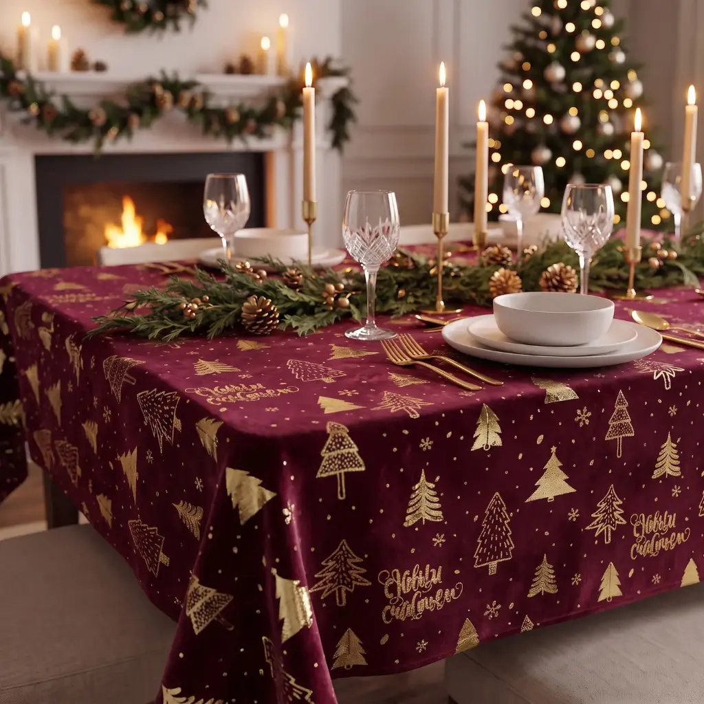 360 HOME CHRISTMAS TABLE COVER 140*235CM