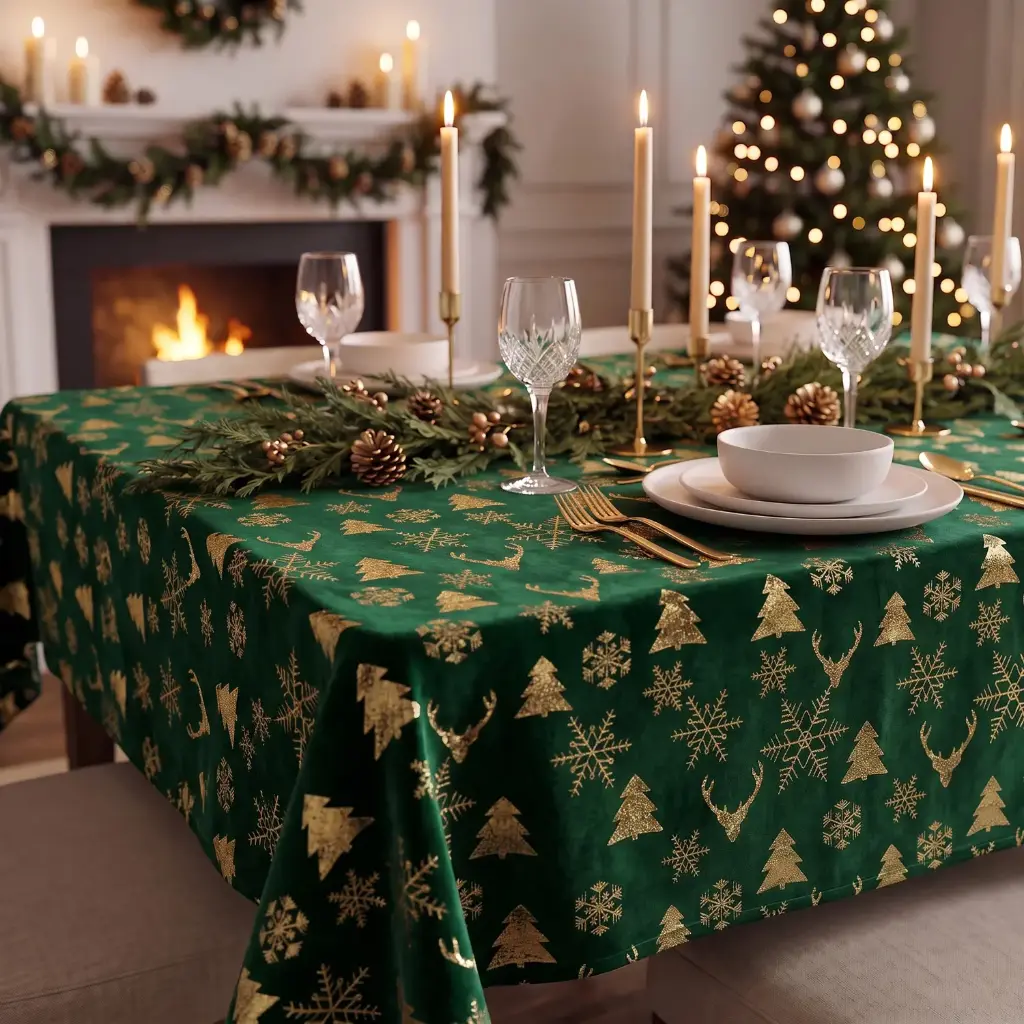 360 HOME CHRISTMAS TABLE COVER 140*235CM
