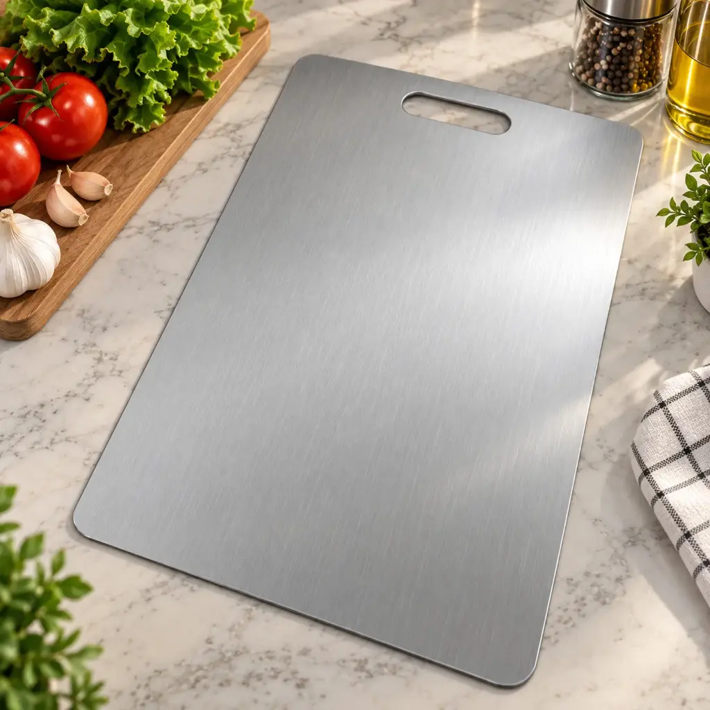 360 HOME MY KITCHEN STAINLESS CUTTING BOARD LARGE 30X46CM