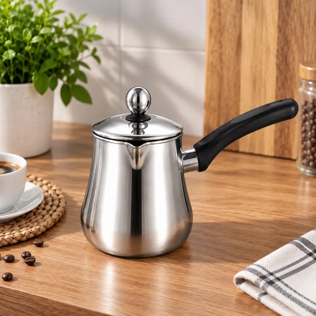 360 HOME MY KITCHEN COFFEE POT RAKWE 350ML STAINLESS STEEL