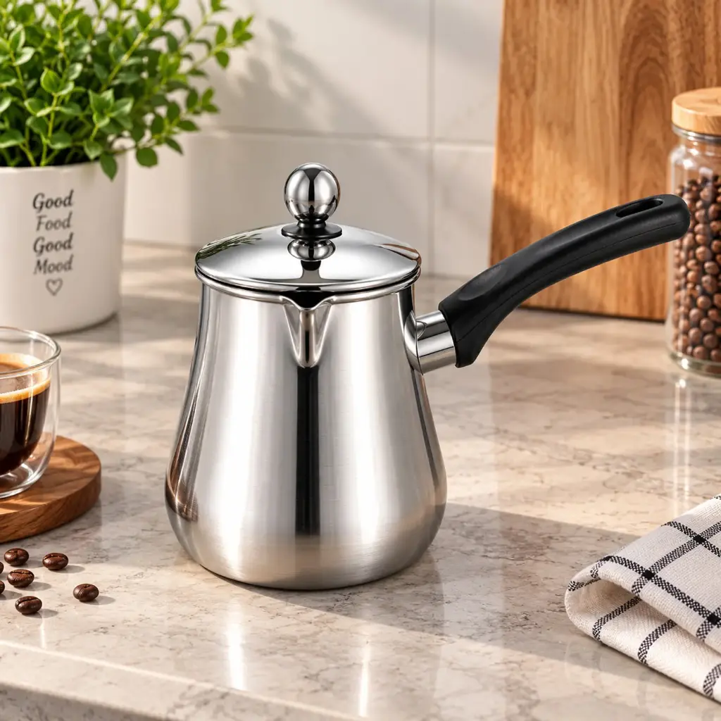 360 HOME MY KITCHEN COFFEE POT RAKWE 550ML STAINLESS STEEL