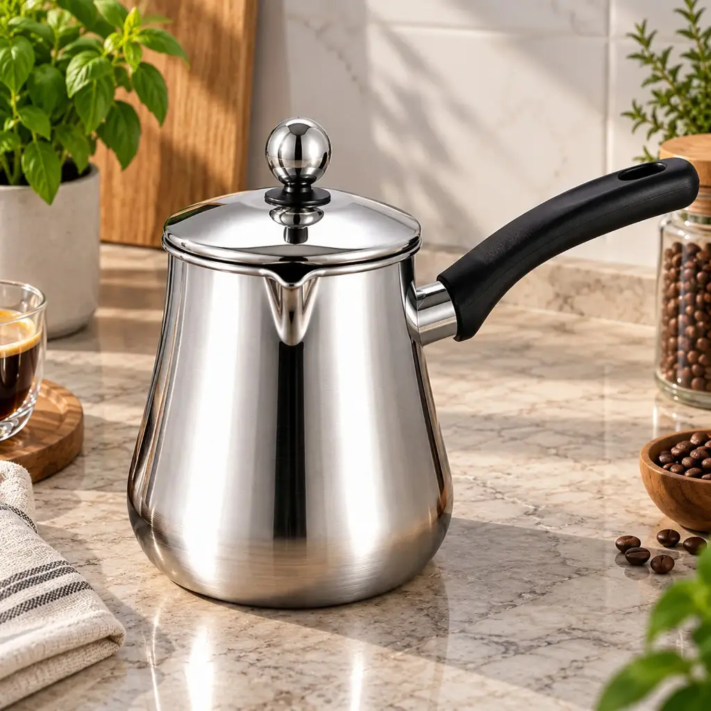 360 HOME MY KITCHEN COFFEE POT RAKWE 900ML STAINLESS STEEL