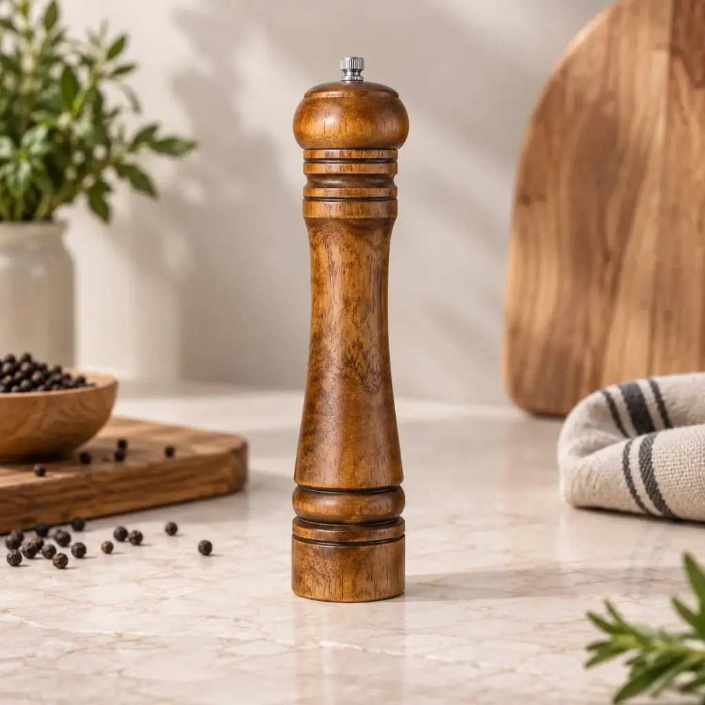 360 HOME MY KITCHEN WOODEN PEPPER GRINDER MILL 25CM