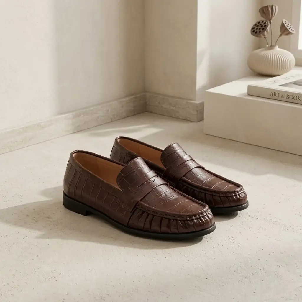 360 COTTON WOMAN SHOES PENNY LOAFER COC EFFECT 37