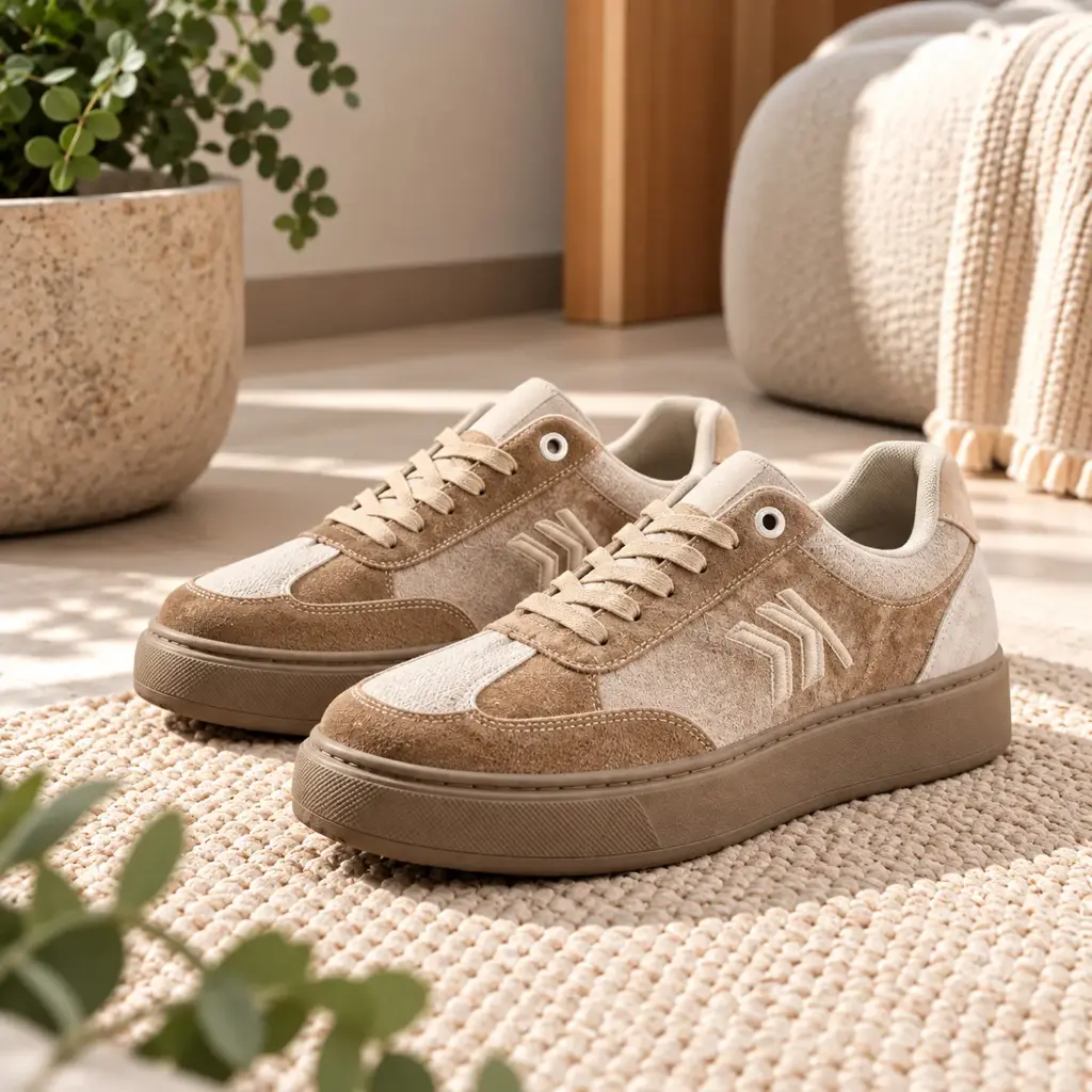 360 COTTON WOMAN SHOES PLATFORM SNEAKER DOUBLE CHEVRON CREAMY OFFWHITE 37