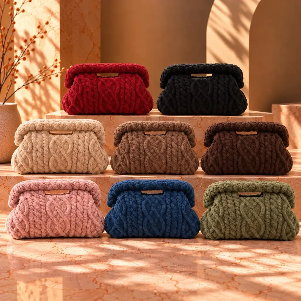 360 COTTON SHOULDER BAG QUILTED BRAIDED PADDED DETAILING TOP ZIPPER CLOSURE CHAIN STRAP TAUPE/BEIGE 