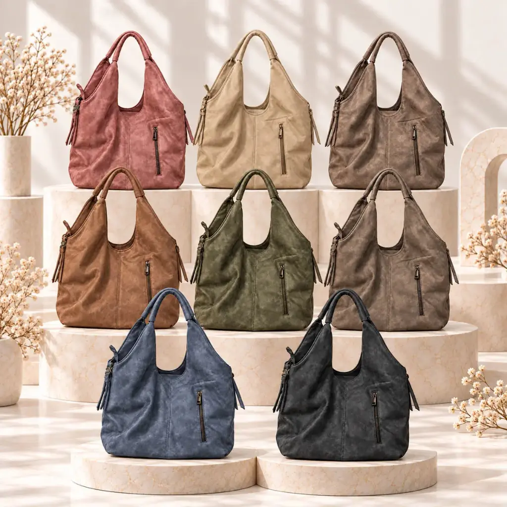 360 COTTON SHOULDER TOTE BAG LARGE SOFT BOHO SIHOUETTE WIDE ROUNDED TOP HANDLE OPEN-TOP DESIGN ADJUSTABLE SHOULDER STRAP BURGUNDY