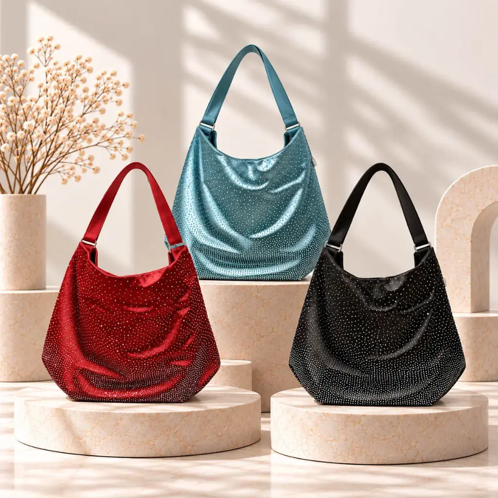360 COTTON SHOULDER BAG SLOUCHY HOBO LEATHER SLOUCHY INTEGRATED SHOULDER HANDLES GATHERED SIDES TURQUOISE/AQUA