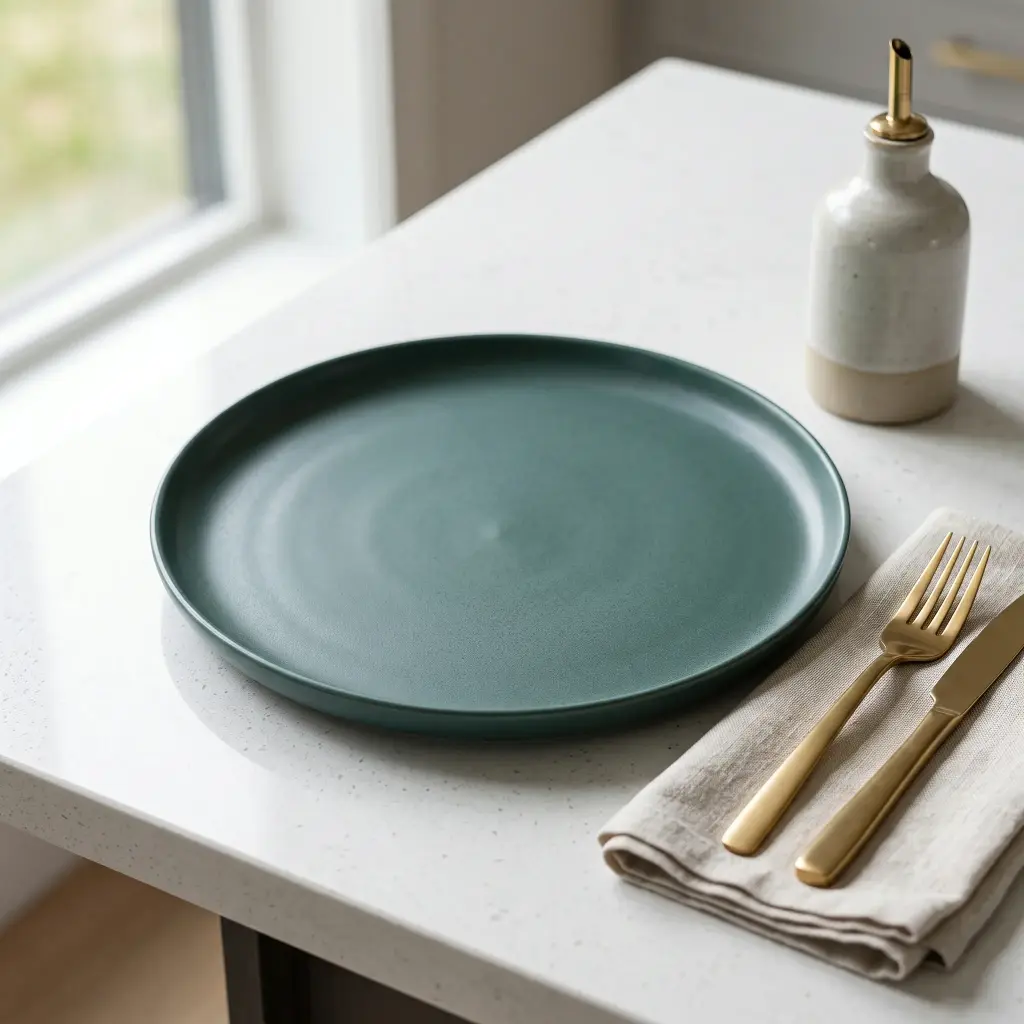 360 HOME CHRISTMAS CERAMIC SALAD PLATE 7.68" 