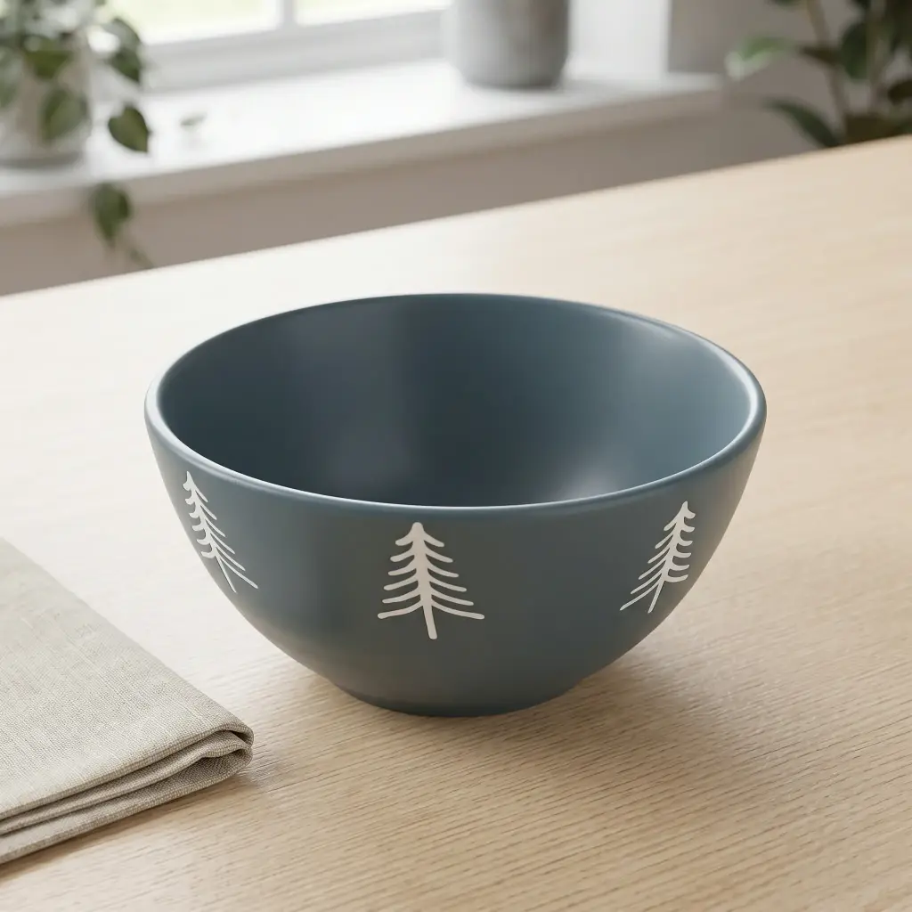 360 HOME CHRISTMAS CERAMIC BOWL 3.5"