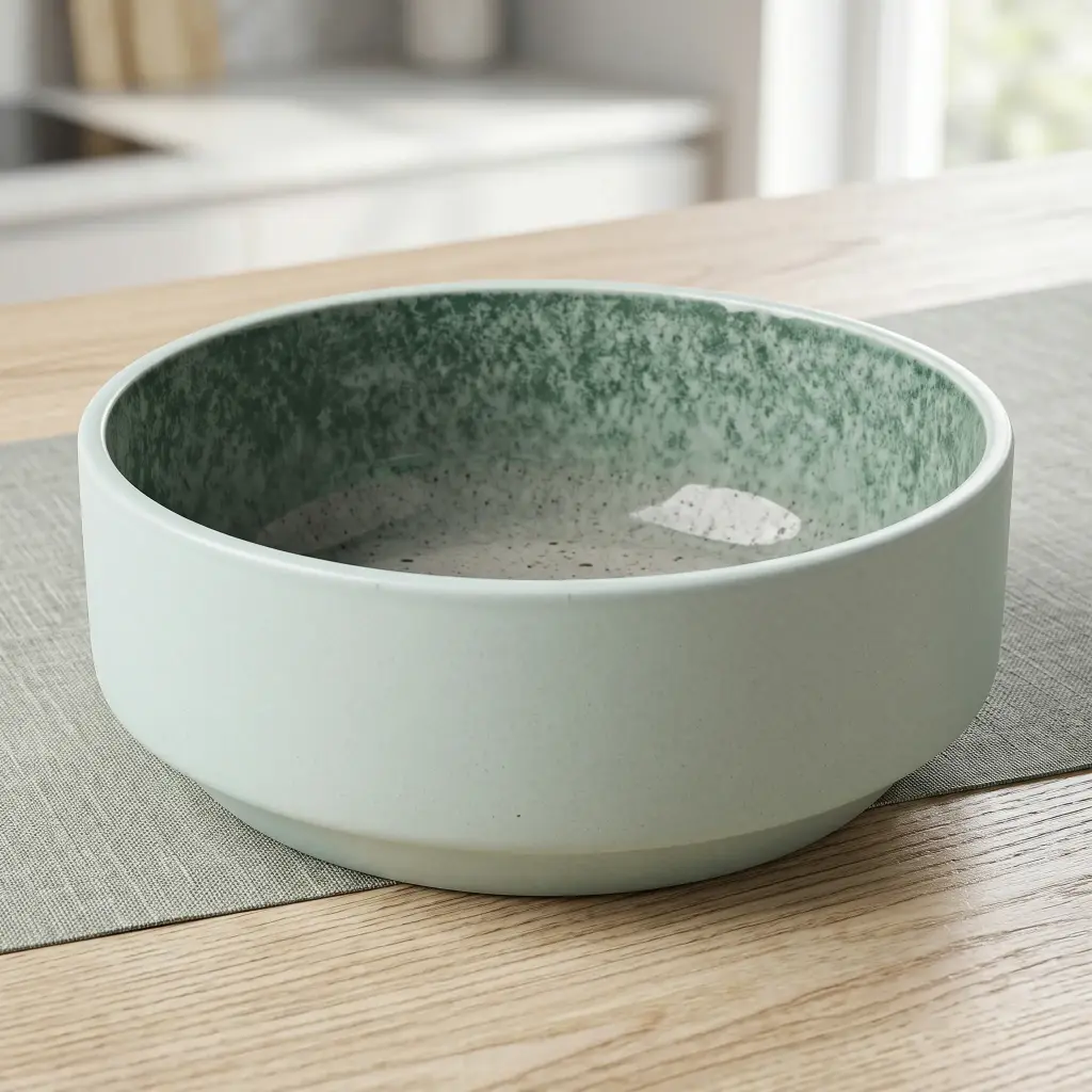360 HOME CHRISTMAS CERAMIC BOWL 6.5"