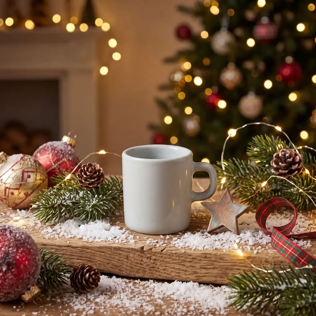 360 HOME CHRISTMAS CERAMIC MUG 30Z