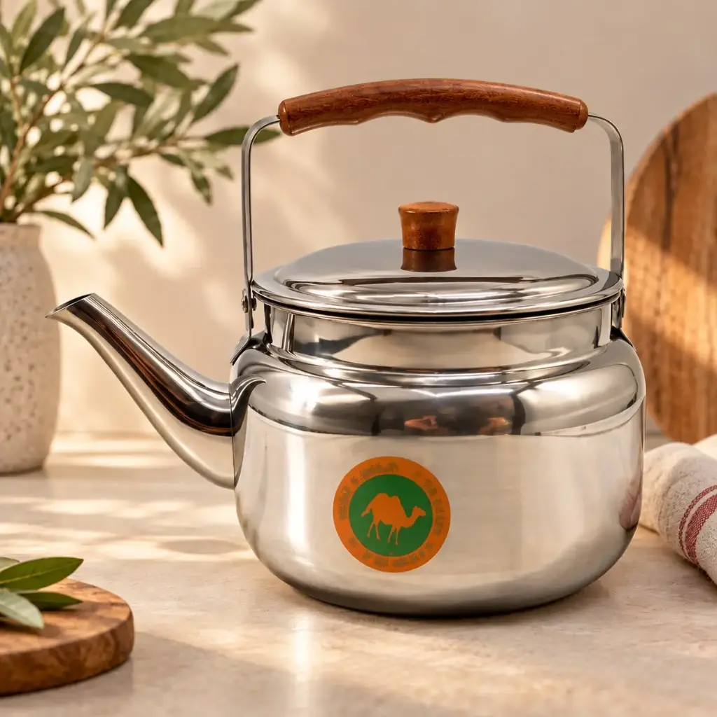 360 HOME MY KITCHEN STAINLESS STEEL TEA KETTLE WITH LID – 4 L