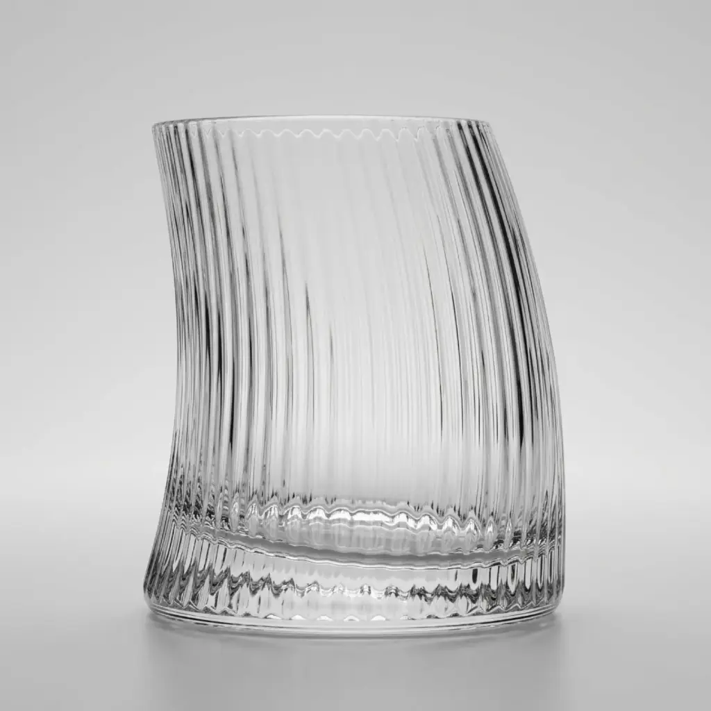 360 HOME CURVED GLASS TUMBLER 360ml