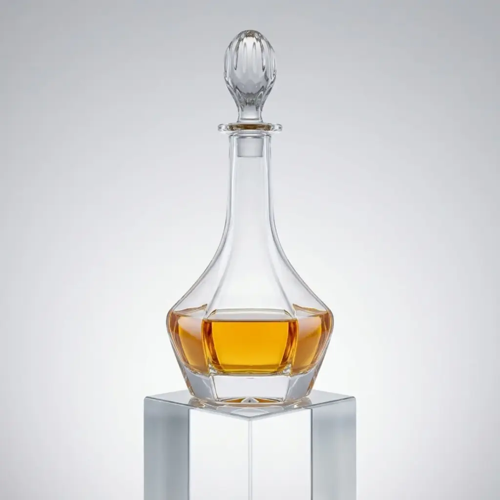 360 HOME MY KITCHEN | WHISKEY DECANTER | GLASS | ELEGANT VINTAGE STYLE 650ml