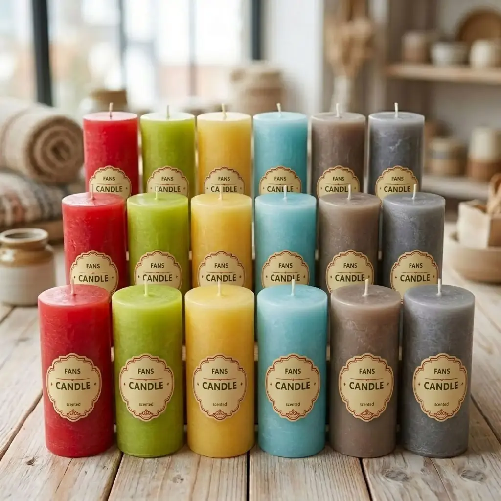 360 HOME CYLINDER CANDLES 6.3x14