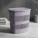 360 HOME LAUNDRY BOX46*36.5*45.5 WHITE/GREY